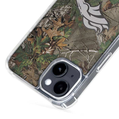 NFL Denver Broncos Realtree Xtra Green Camo iPhone 15 Plus MagSafe Case