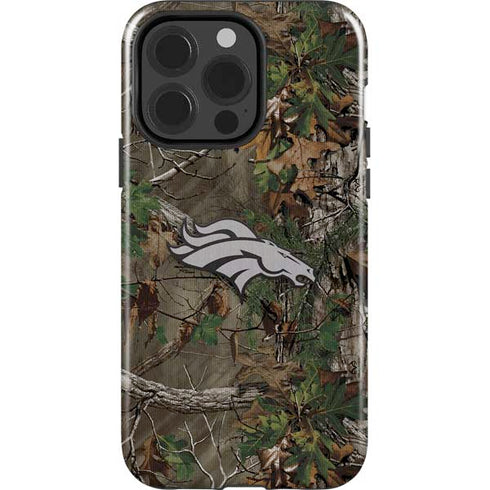 NFL Denver Broncos Realtree Xtra Green Camo iPhone 14 Pro Impact Case