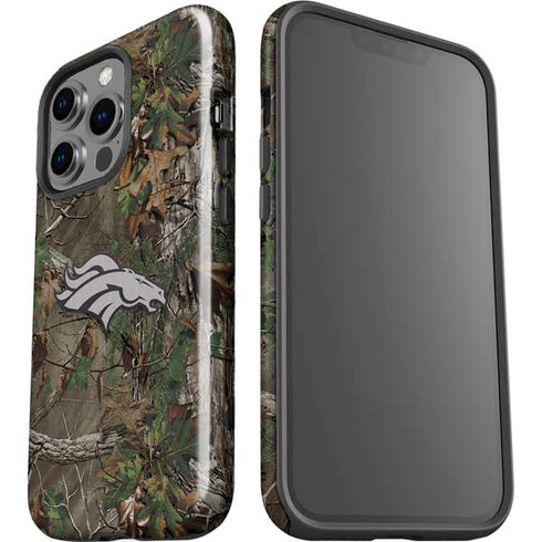 NFL Denver Broncos Realtree Xtra Green Camo iPhone 14 Pro Impact Case