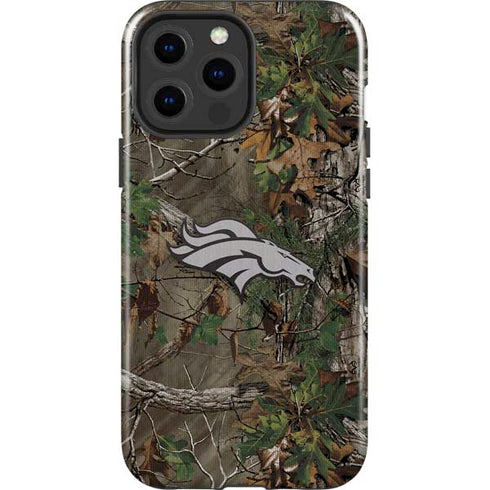 NFL Denver Broncos Realtree Xtra Green Camo iPhone 15 Pro Max Impact Case