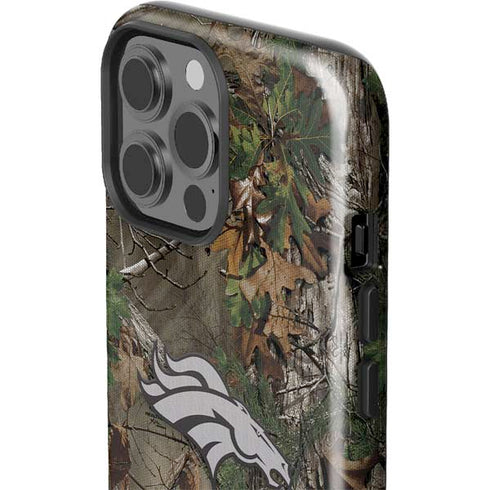 NFL Denver Broncos Realtree Xtra Green Camo iPhone 15 Pro Max Impact Case