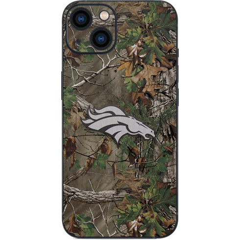 NFL Denver Broncos Realtree Xtra Green Camo iPhone 14 Skin
