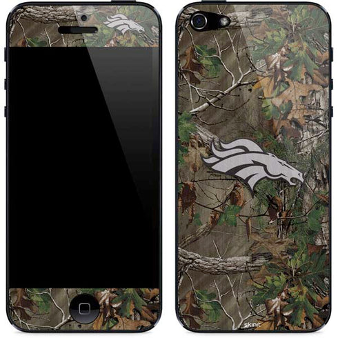 NFL Denver Broncos Realtree Xtra Green Camo iPhone 5/5s/5SE Skin
