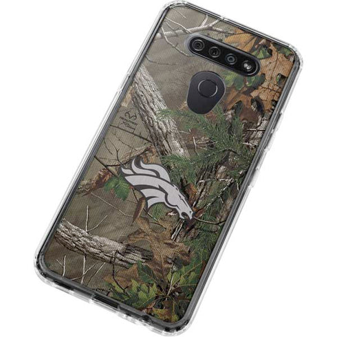 NFL Denver Broncos Realtree Xtra Green Camo LG K51/Q51 Clear Case