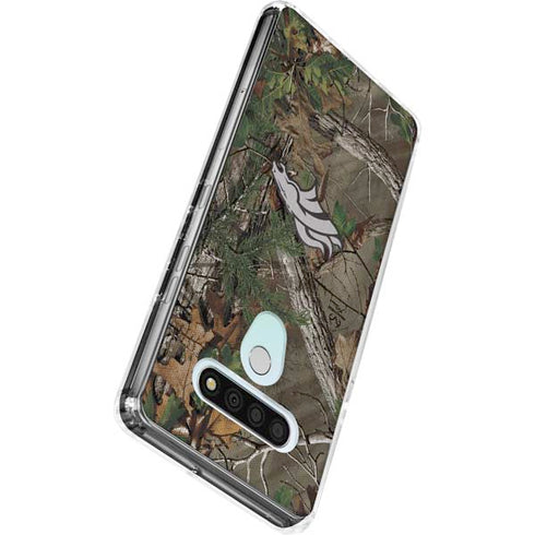 NFL Denver Broncos Realtree Xtra Green Camo LG Stylo 6 Clear Case