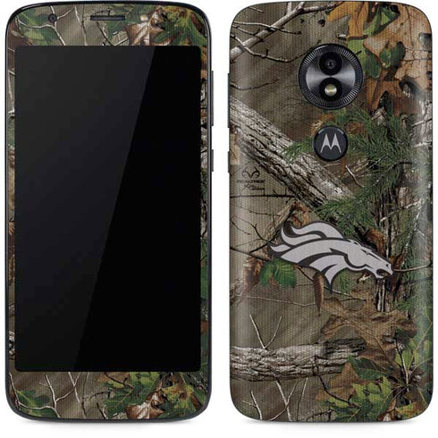 NFL Denver Broncos Realtree Xtra Green Camo Moto E5 Play Skin