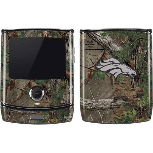 NFL Denver Broncos Realtree Xtra Green Camo Motorola RAZR Skin