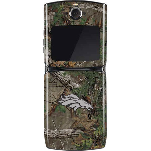 NFL Denver Broncos Realtree Xtra Green Camo Motorola RAZR Skin