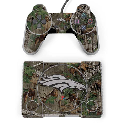 NFL Denver Broncos Realtree Xtra Green Camo PlayStation Classic Bundle Skin