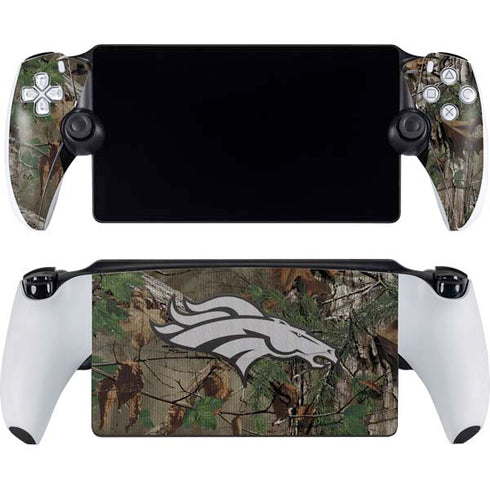 NFL Denver Broncos Realtree Xtra Green Camo PlayStation Portal Remote Player Skin