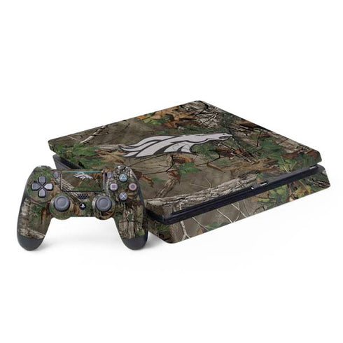 NFL Denver Broncos Realtree Xtra Green Camo PS4 Slim Bundle Skin