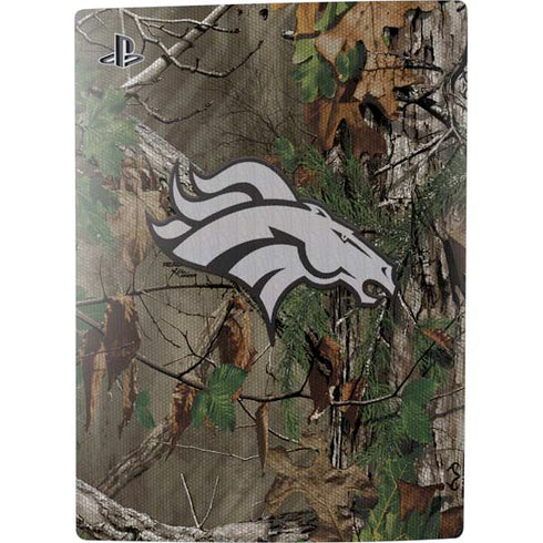 NFL Denver Broncos Realtree Xtra Green Camo PS5 Console Skin