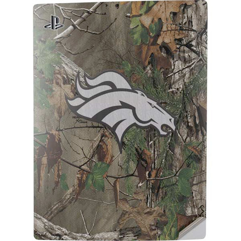 NFL Denver Broncos Realtree Xtra Green Camo PS5 Digital Edition Console Skin