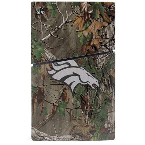 NFL Denver Broncos Realtree Xtra Green Camo PS5 Slim Digital Edition Bundle Skin