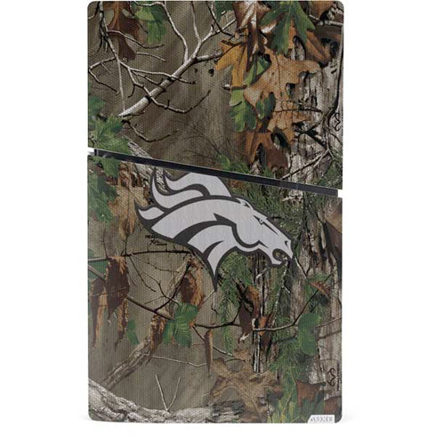 NFL Denver Broncos Realtree Xtra Green Camo PS5 Slim Digital Edition Console Skin