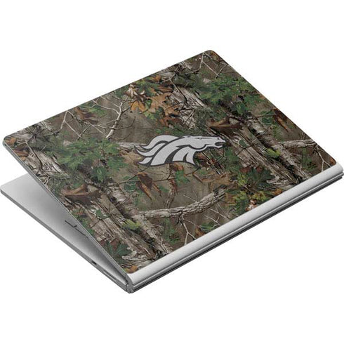 NFL Denver Broncos Realtree Xtra Green Camo Surface Book Skin