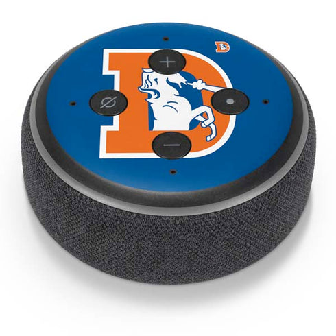 NFL Denver Broncos Retro Logo Amazon Echo Dot Skin