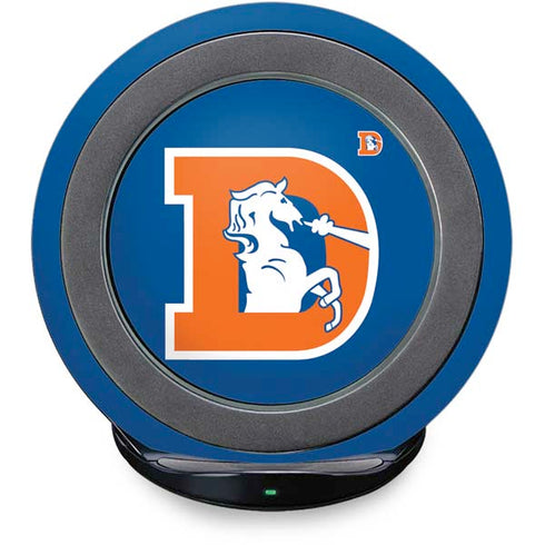 NFL Denver Broncos Retro Logo Fast Charge Wireless Charging Stand Skin