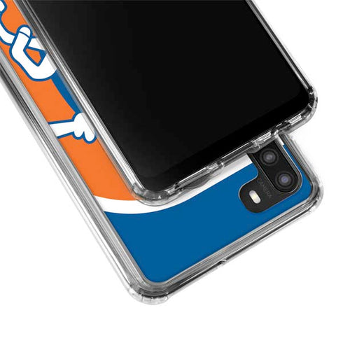 NFL Denver Broncos Retro Logo Galaxy A21 Clear Case
