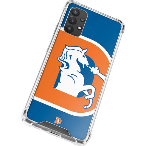 NFL Denver Broncos Retro Logo Galaxy A32 5G Clear Case