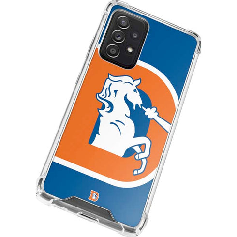 NFL Denver Broncos Retro Logo Galaxy A52 5G Clear Case