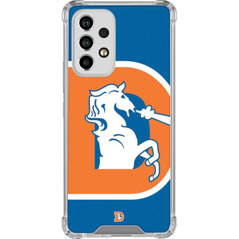 NFL Denver Broncos Retro Logo Galaxy A53 5G Clear Case