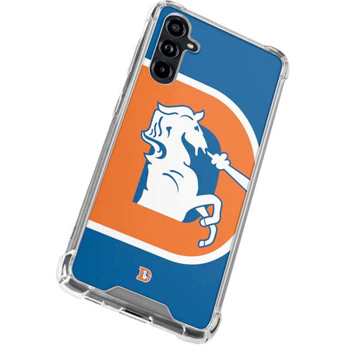 NFL Denver Broncos Retro Logo Galaxy A54 5G Clear Case