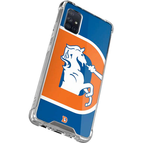 NFL Denver Broncos Retro Logo Galaxy A71 5G Clear Case