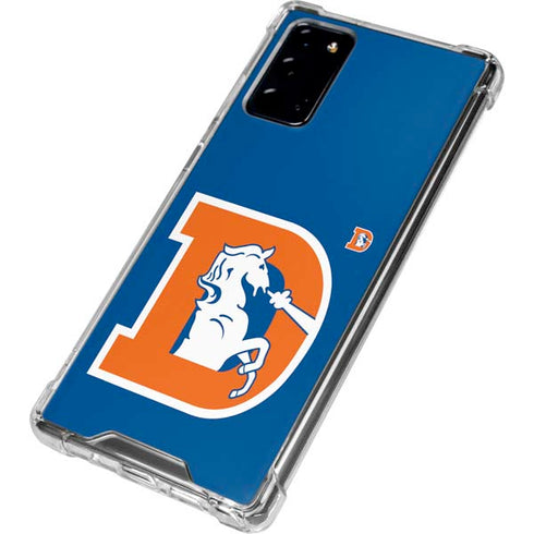 NFL Denver Broncos Retro Logo Galaxy Note20 5G Clear Case