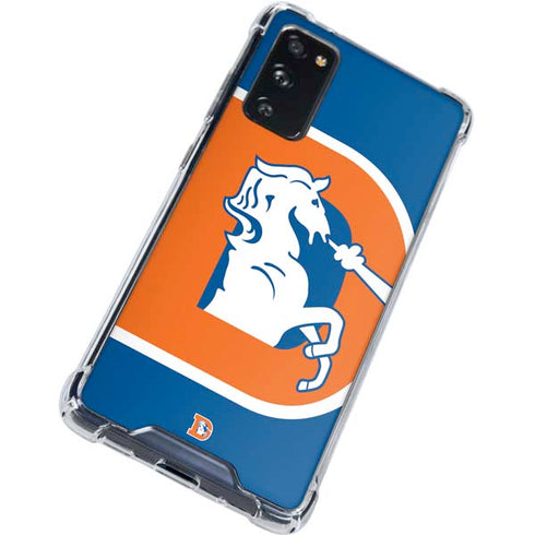 NFL Denver Broncos Retro Logo Galaxy S20 FE Clear Case