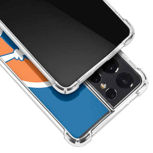 NFL Denver Broncos Retro Logo Galaxy S21 Ultra 5G Clear Case