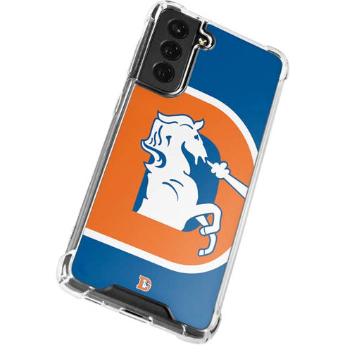 NFL Denver Broncos Retro Logo Galaxy S22 Plus Clear Case