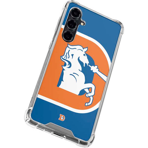 NFL Denver Broncos Retro Logo Galaxy S23 FE Clear Case