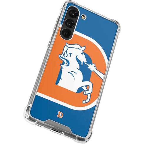 NFL Denver Broncos Retro Logo Galaxy S23 Plus Clear Case