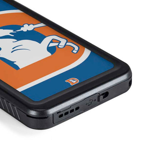 NFL Denver Broncos Retro Logo Galaxy S23 Waterproof Case
