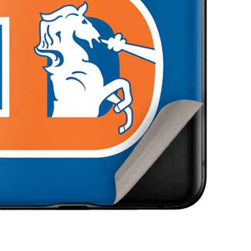 NFL Denver Broncos Retro Logo Galaxy Z Flip Skin