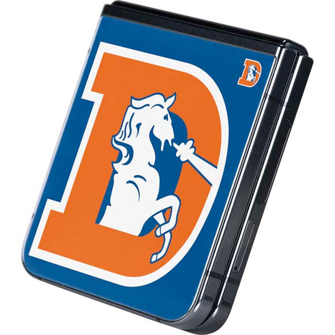 NFL Denver Broncos Retro Logo Galaxy Z Flip5 5G Skin