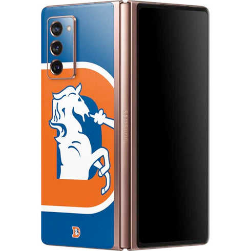 NFL Denver Broncos Retro Logo Galaxy Z Fold2 5G Skin