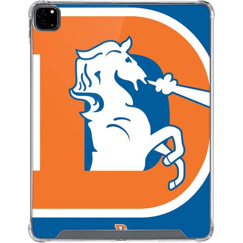 NFL Denver Broncos Retro Logo iPad Pro 12.9in (2020) Clear Case