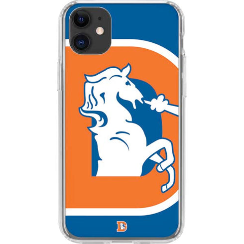 NFL Denver Broncos Retro Logo iPhone 11 Clear Case
