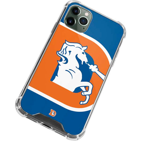 NFL Denver Broncos Retro Logo iPhone 11 Pro Max Clear Case