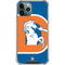 NFL Denver Broncos Retro Logo iPhone 11 Pro Max Clear Case
