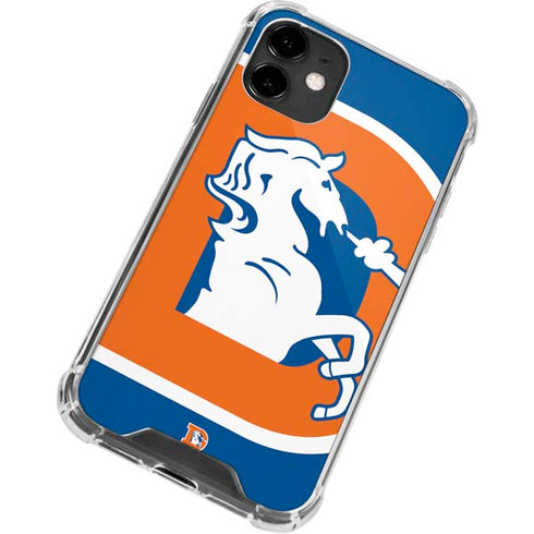 NFL Denver Broncos Retro Logo iPhone 12 Clear Case