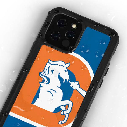 NFL Denver Broncos Retro Logo iPhone 12 Pro Waterproof Case
