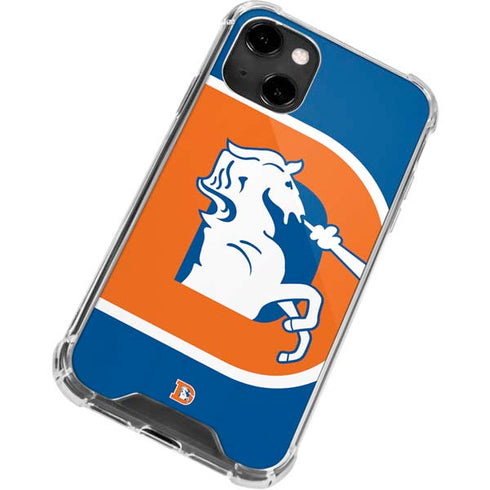 NFL Denver Broncos Retro Logo iPhone 14 Clear Case