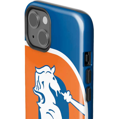 NFL Denver Broncos Retro Logo iPhone 15 Plus Impact Case
