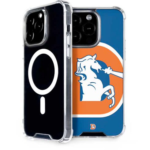 NFL Denver Broncos Retro Logo iPhone 15 Pro MagSafe Case