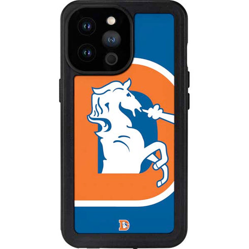NFL Denver Broncos Retro Logo iPhone 14 Pro Max Waterproof Case