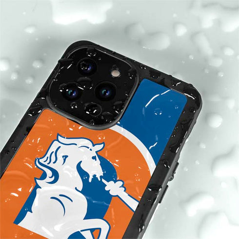 NFL Denver Broncos Retro Logo iPhone 14 Pro Max Waterproof Case