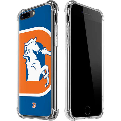 NFL Denver Broncos Retro Logo iPhone 7/8 Plus Clear Case